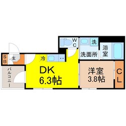 志賀本通駅 徒歩7分 1階の物件間取画像